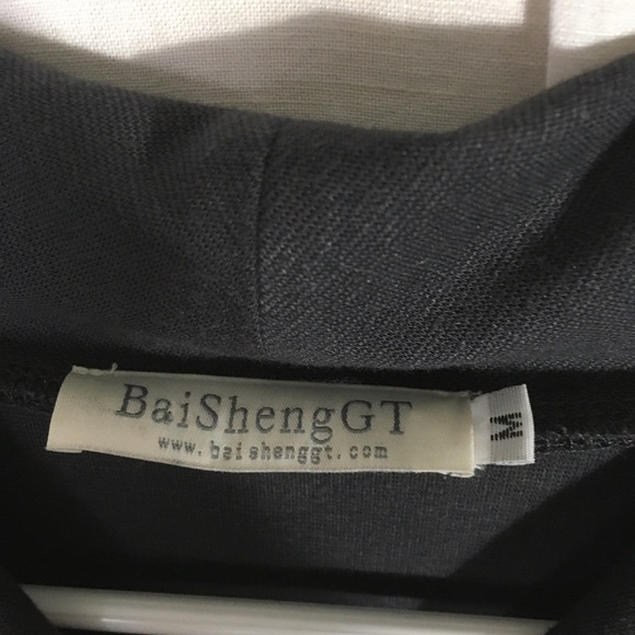 BaiShengGt Dark Grey Cowl Neck Long Sleeve Tunic - Picture 7 of 7